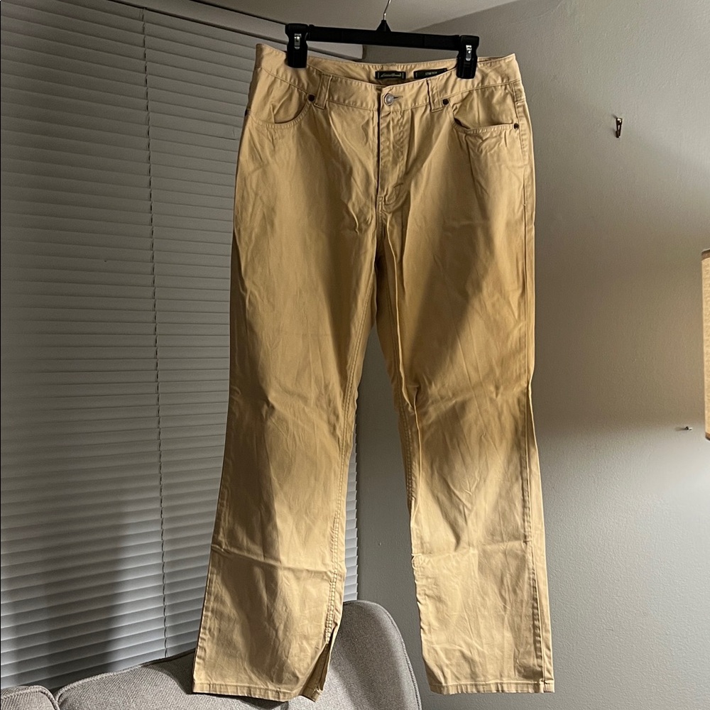 SOLD- Eddie Bauer Stretch Khaki Pants - Jean Cut Style